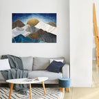 SHEEN OF PEAKS Selbstklebendes Horizontal-Poster