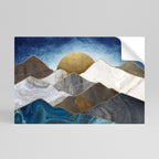 SHEEN OF PEAKS Selbstklebendes Horizontal-Poster