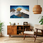 SHEEN OF PEAKS Selbstklebendes Horizontal-Poster