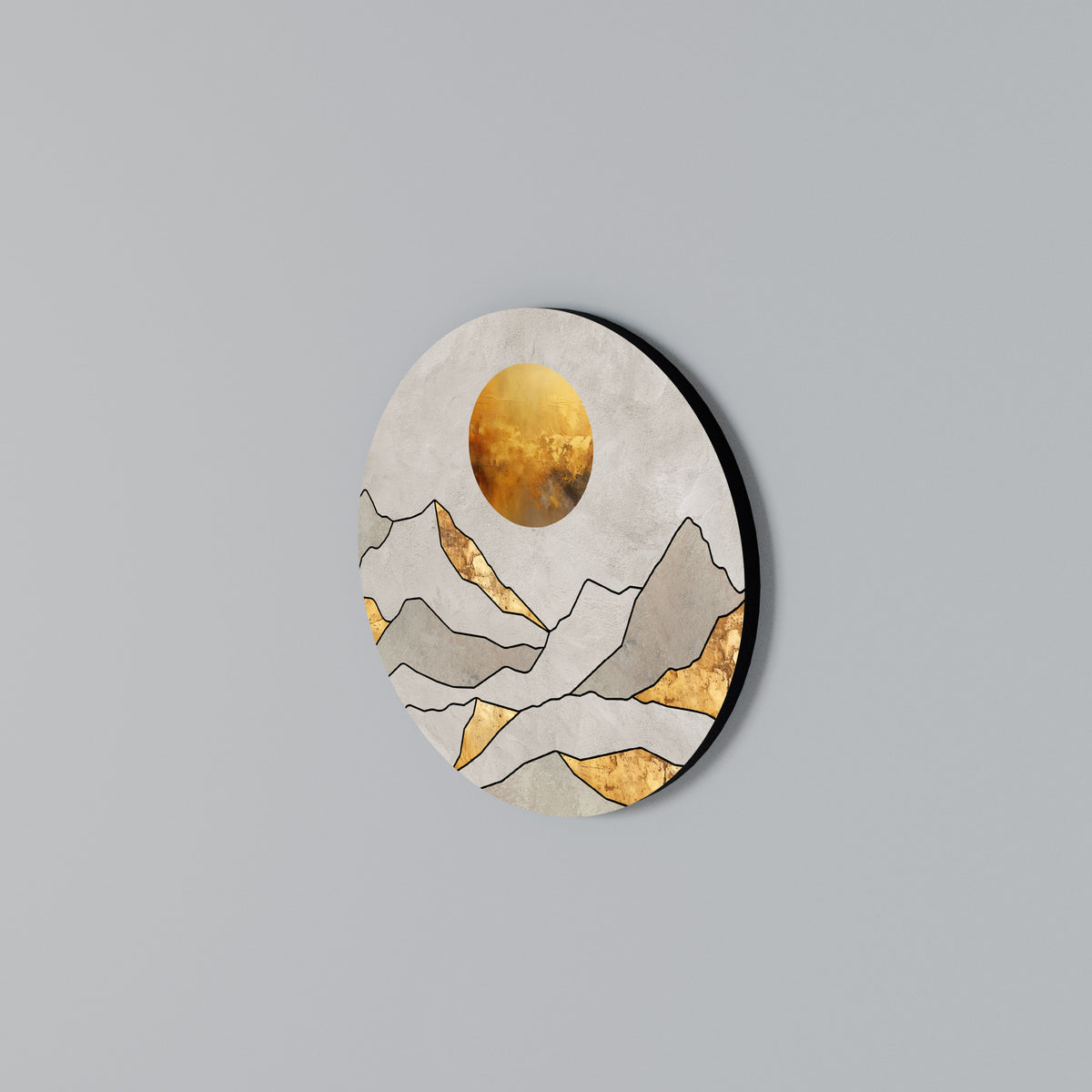 SUNNY BLAZE Round Wall Art