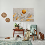 SUNNY BLAZE Selbstklebendes Horizontal-Poster