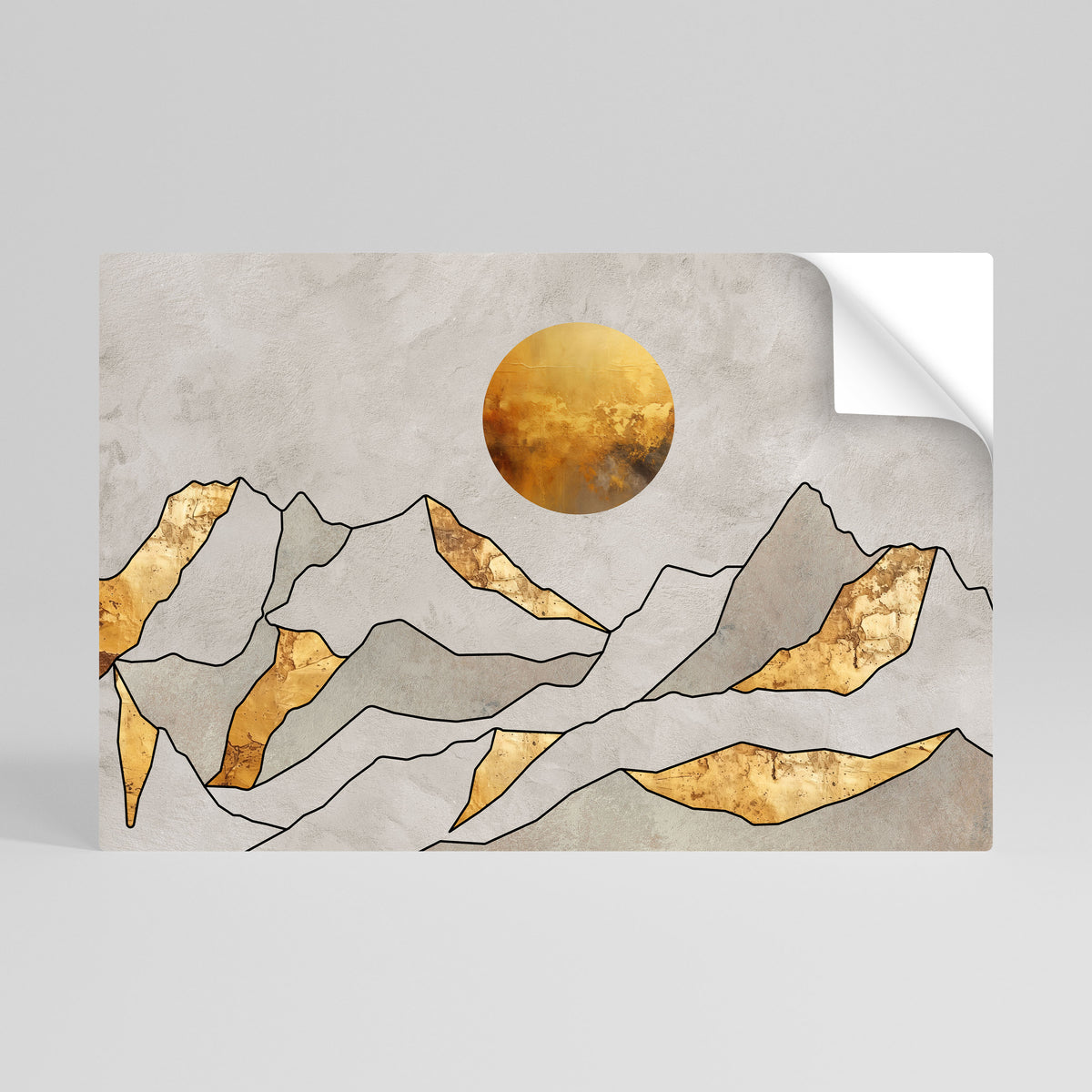 SUNNY BLAZE Selbstklebendes Horizontal-Poster