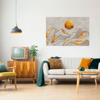 SUNNY BLAZE Selbstklebendes Horizontal-Poster