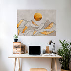 SUNNY BLAZE Selbstklebendes Horizontal-Poster