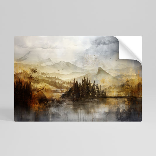 AUTUMN AURA Selbstklebendes Horizontal-Poster