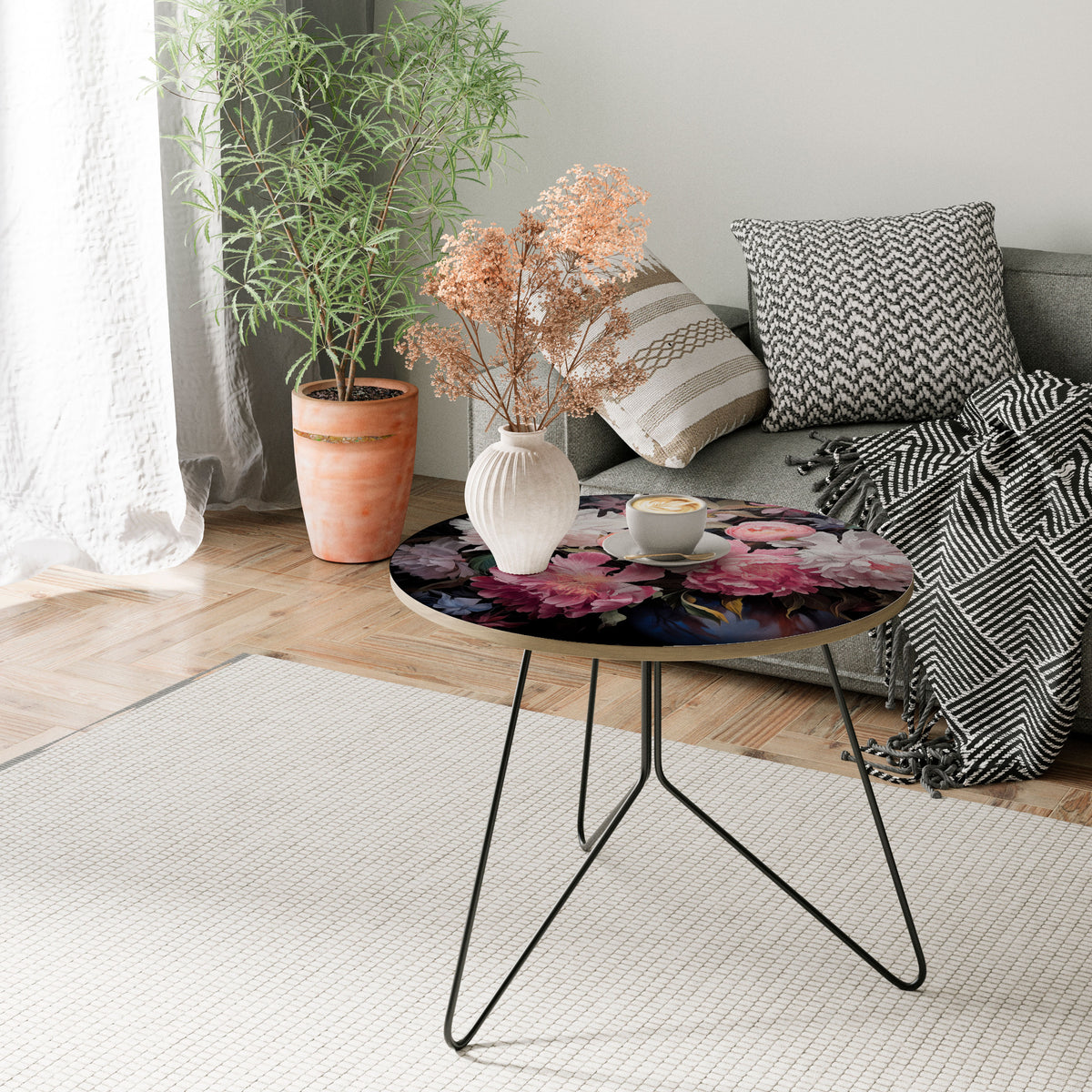 CRASHED PEONIES Couchtisch