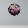 CRASHED PEONIES Round Wall Art