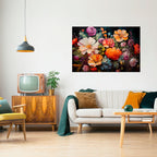 BLOOMING WILDERNESS Selbstklebendes Horizontal-Poster