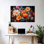 BLOOMING WILDERNESS Selbstklebendes Horizontal-Poster
