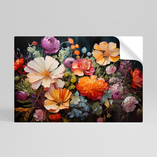 BLOOMING WILDERNESS Selbstklebendes Horizontal-Poster