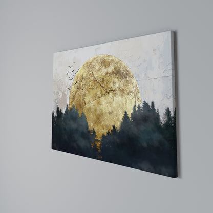 RISING MOON Horizontal Canvas Print