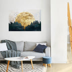 RISING MOON Selbstklebendes Horizontal-Poster