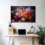 EUPHORIC BOUQUET Selbstklebendes Horizontal-Poster