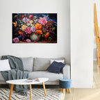 EUPHORIC BOUQUET Selbstklebendes Horizontal-Poster