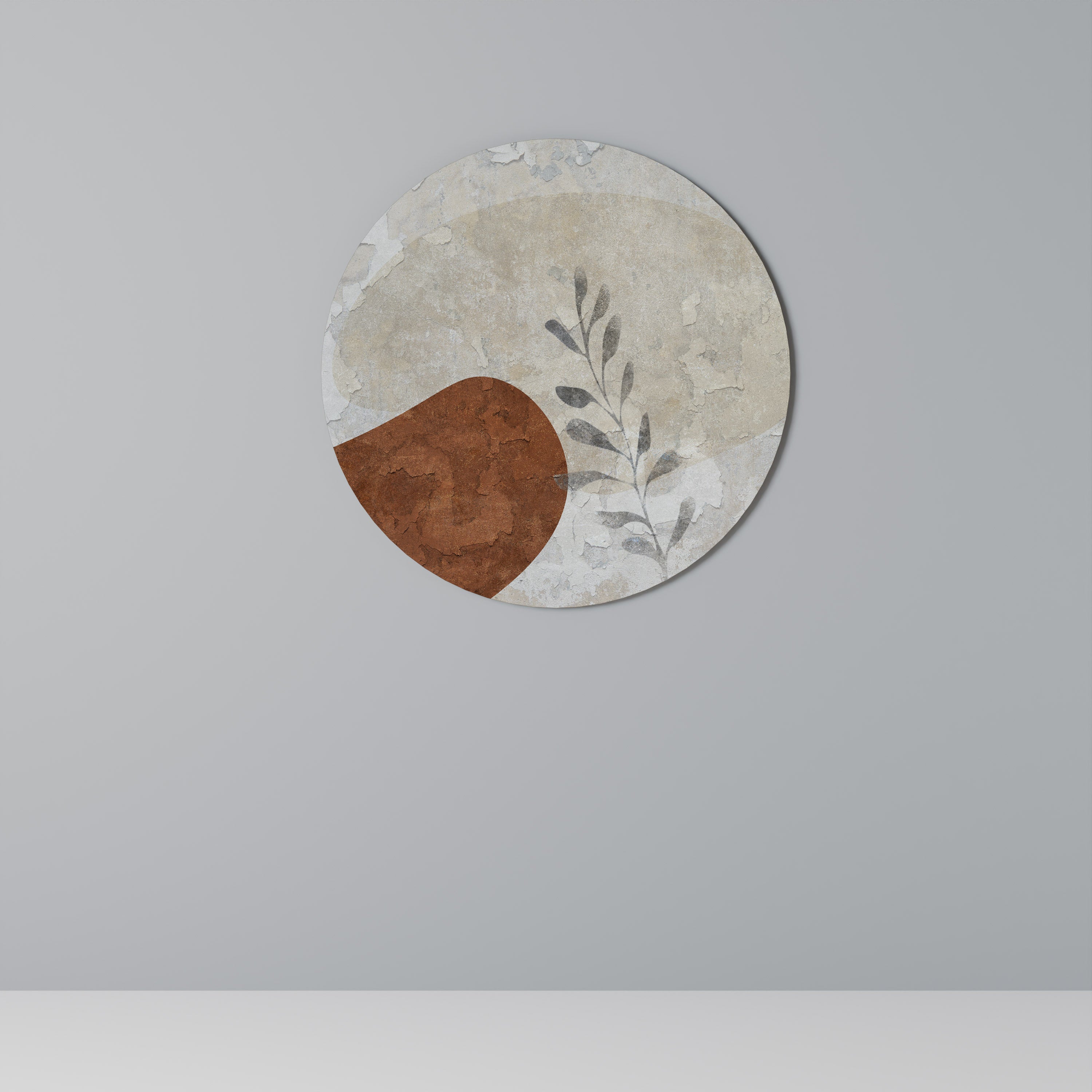 Runde Wandkunst „SINGLE SPRIG“