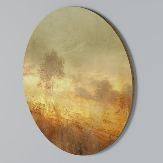 AMBER DREAMSCAPE Rundes Wandbild