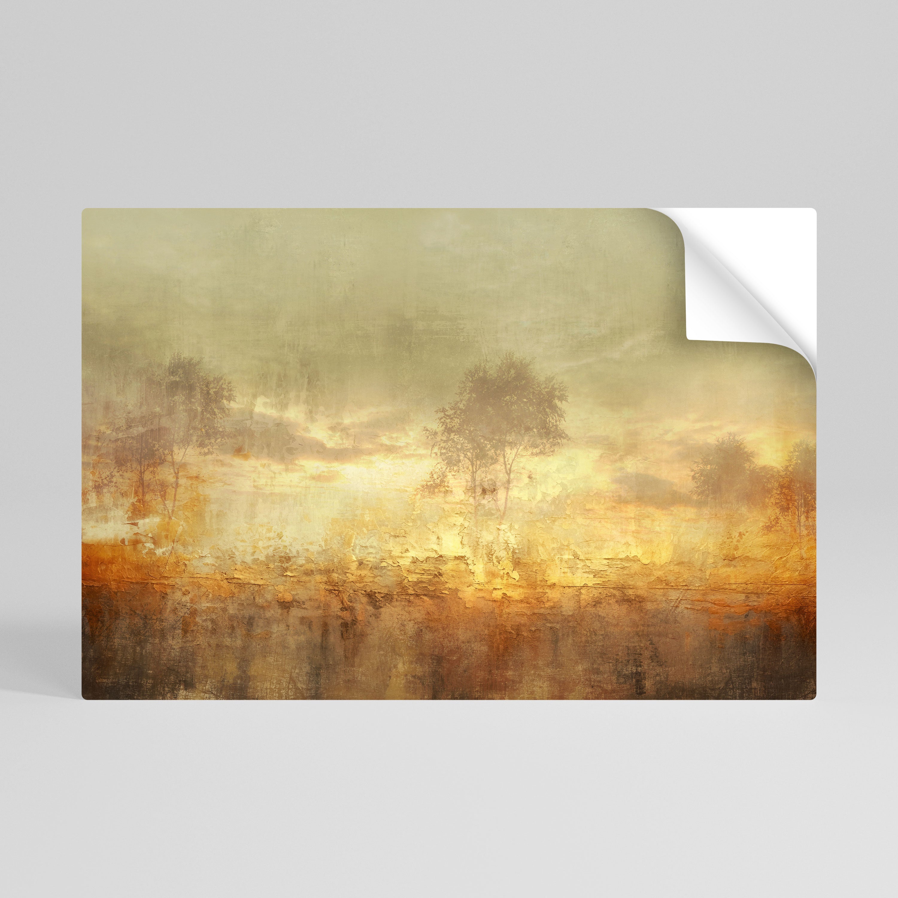 AMBER DREAMSCAPE Selbstklebendes Horizontal-Poster