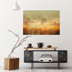 AMBER DREAMSCAPE Selbstklebendes Horizontal-Poster