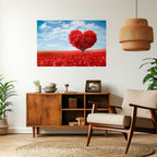 LOVE’S EMBRACE Selbstklebendes Horizontal-Poster