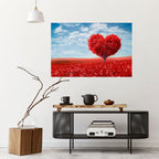 LOVE’S EMBRACE Selbstklebendes Horizontal-Poster