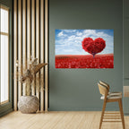 LOVE’S EMBRACE Selbstklebendes Horizontal-Poster