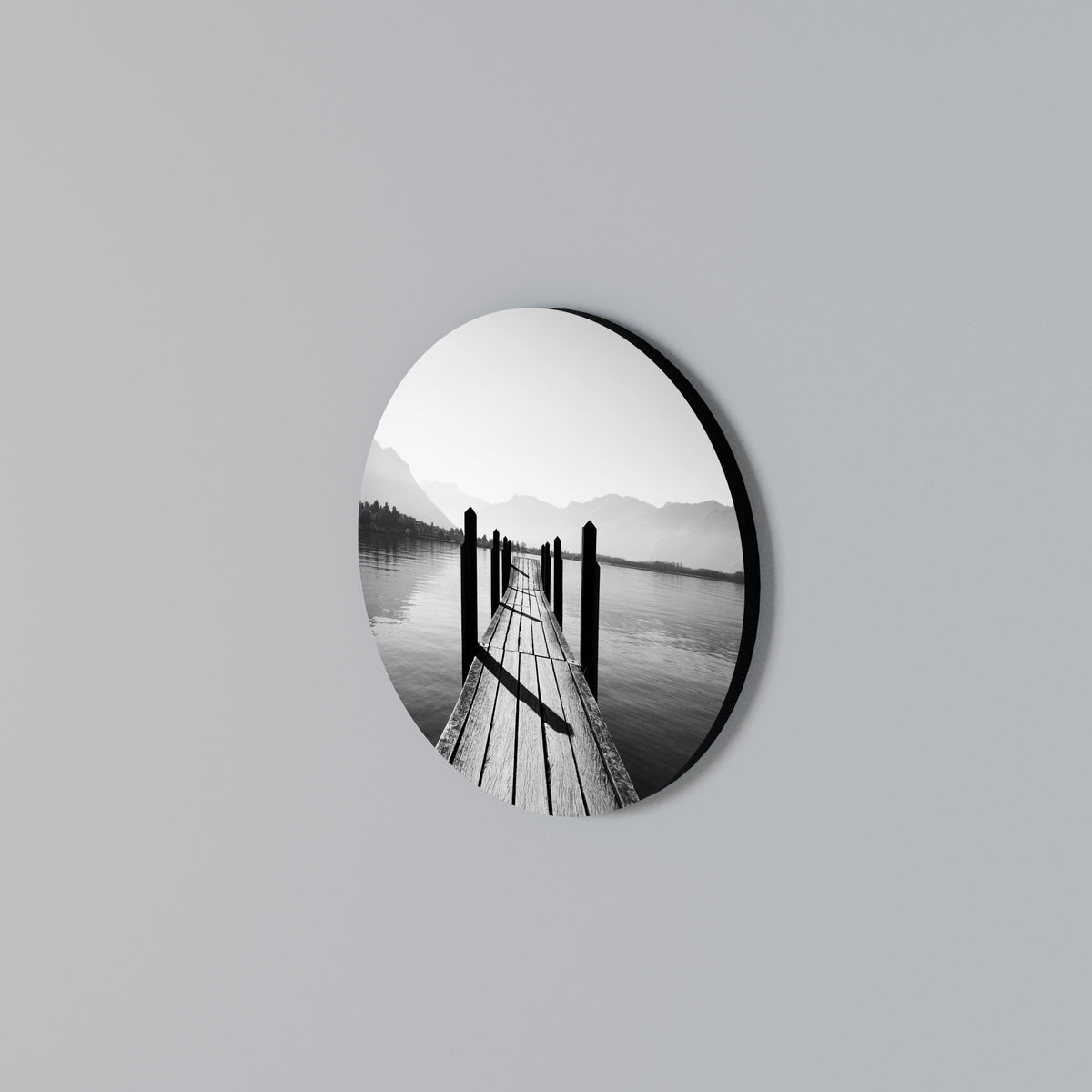 WALK INTO THE DEEP Round Wall Art