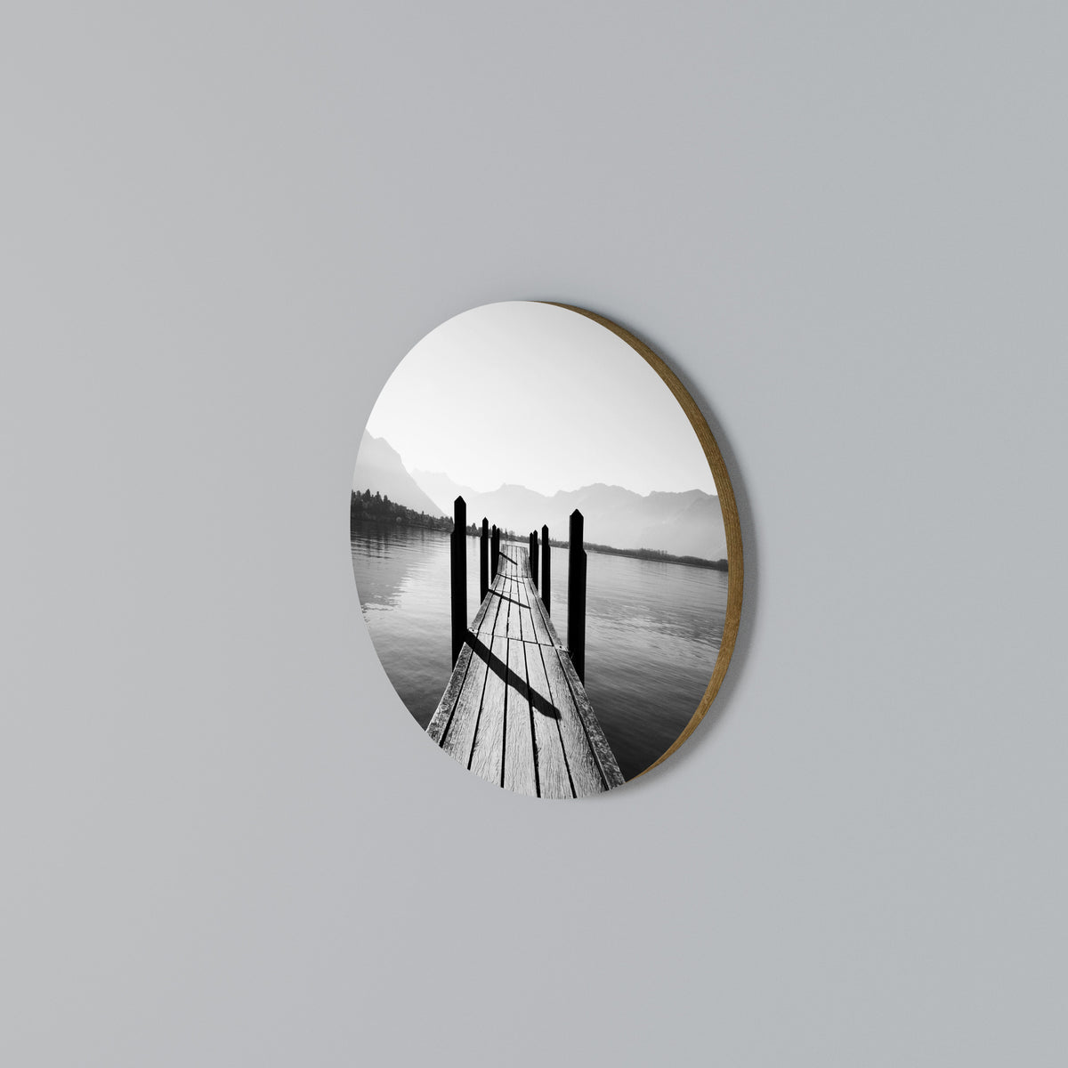 WALK INTO THE DEEP Round Wall Art