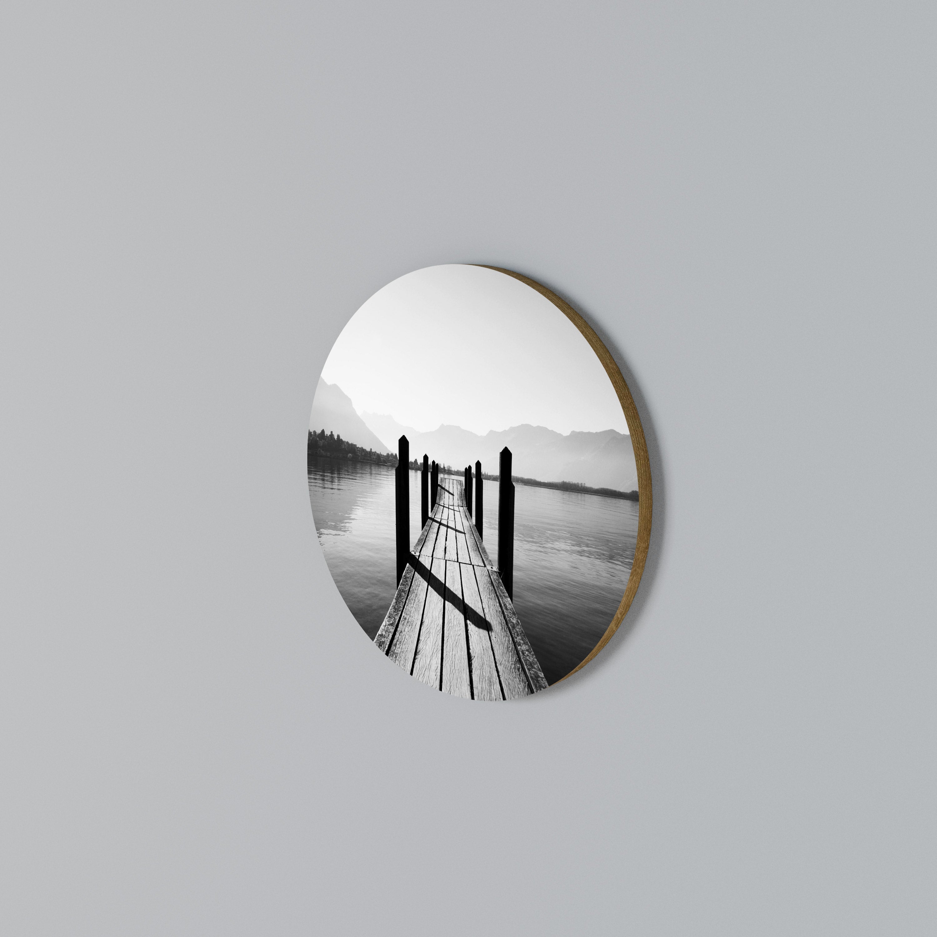 WALK INTO THE DEEP Rundes Wandbild