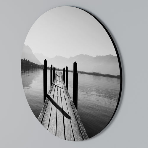 WALK INTO THE DEEP Rundes Wandbild