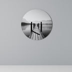 WALK INTO THE DEEP Runde Wanddekoration Ø 69 cm