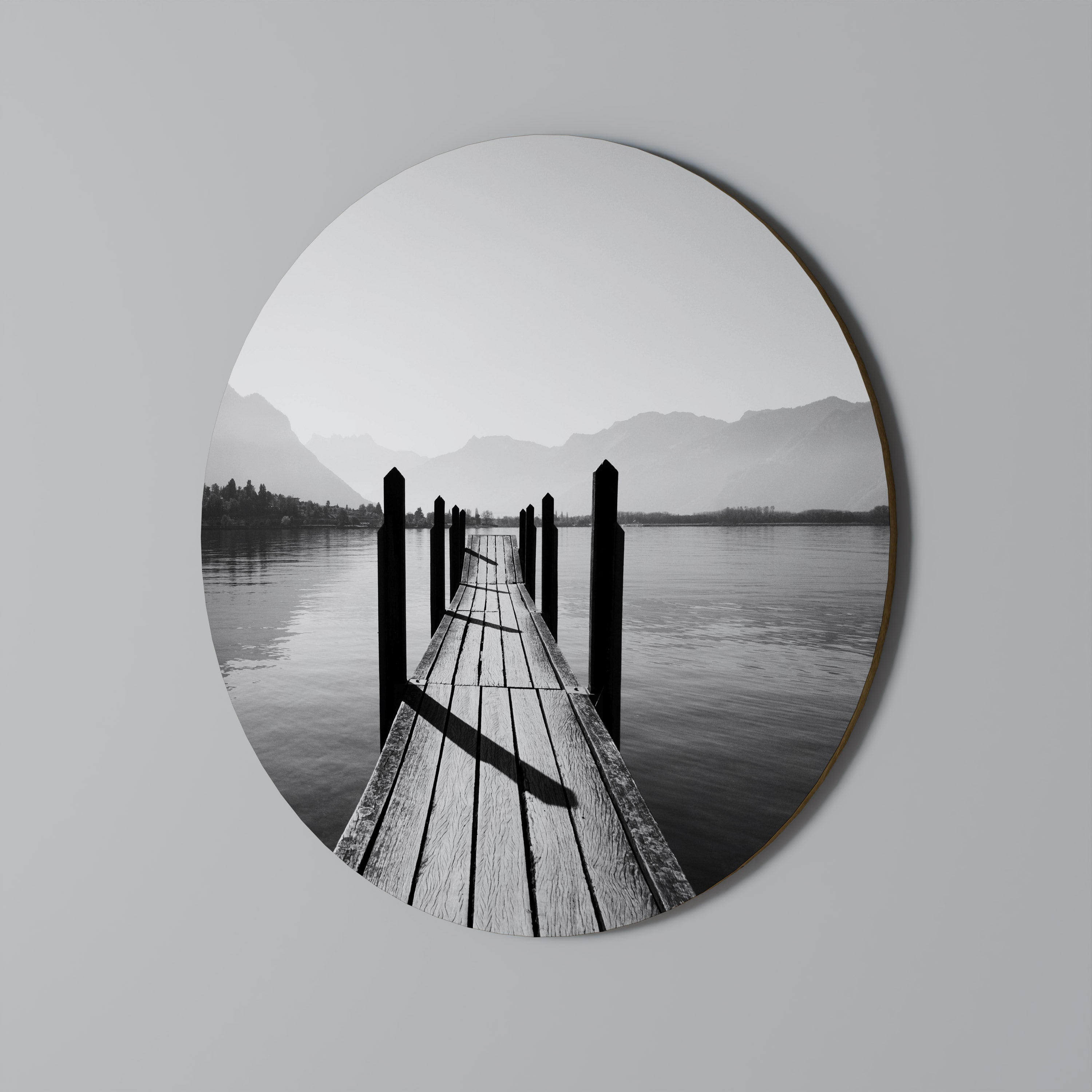 WALK INTO THE DEEP Runde Wandkunst