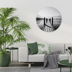 WALK INTO THE DEEP Runde Wanddekoration Ø 69 cm