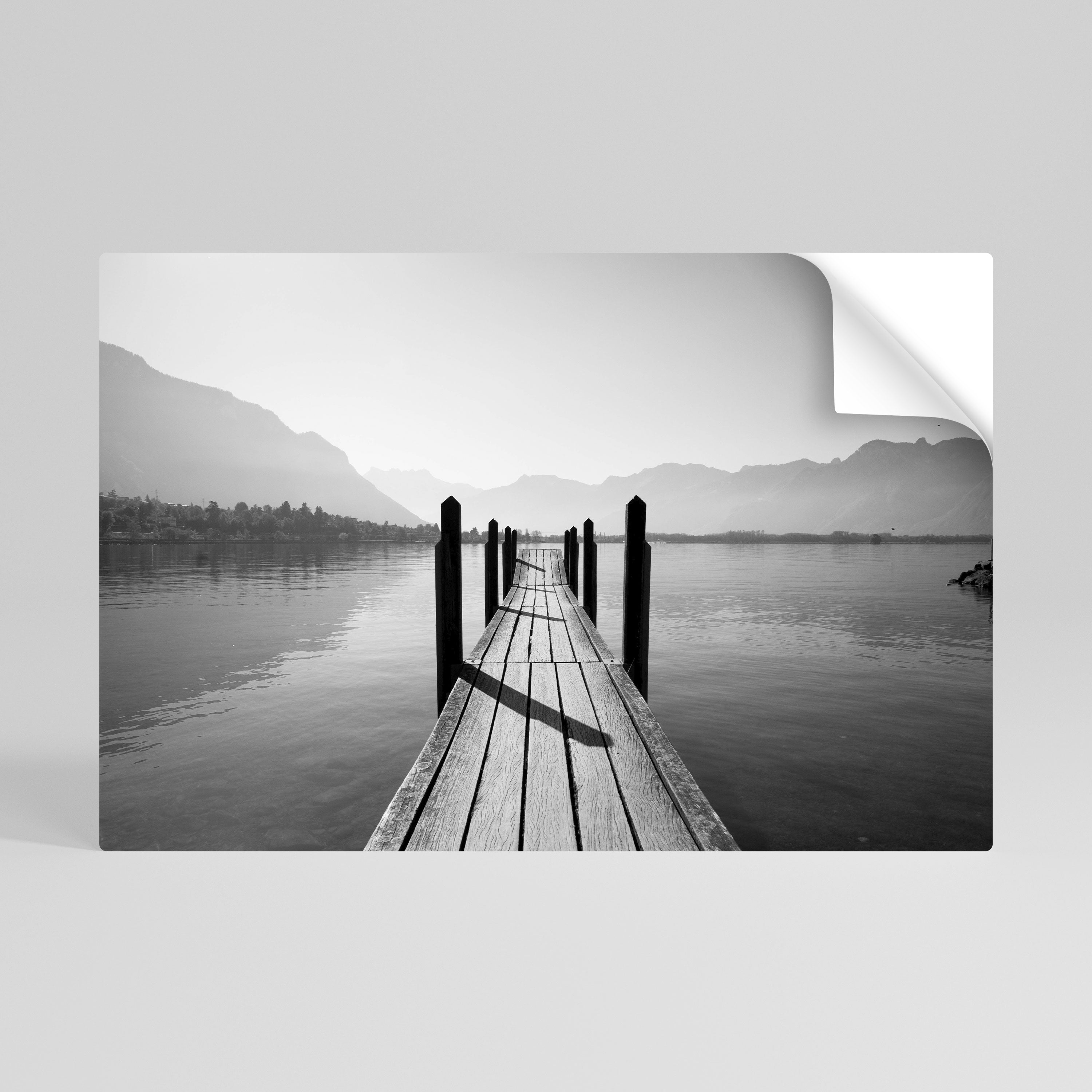 WALK INTO THE DEEP Selbstklebendes Horizontal-Poster