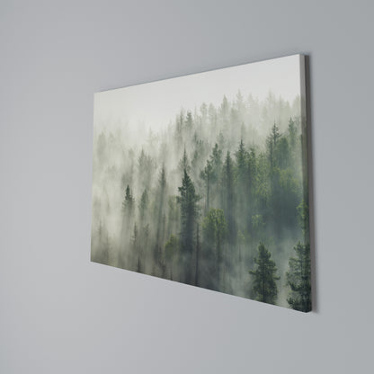 MISTY FOREST Horizontal Canvas Print