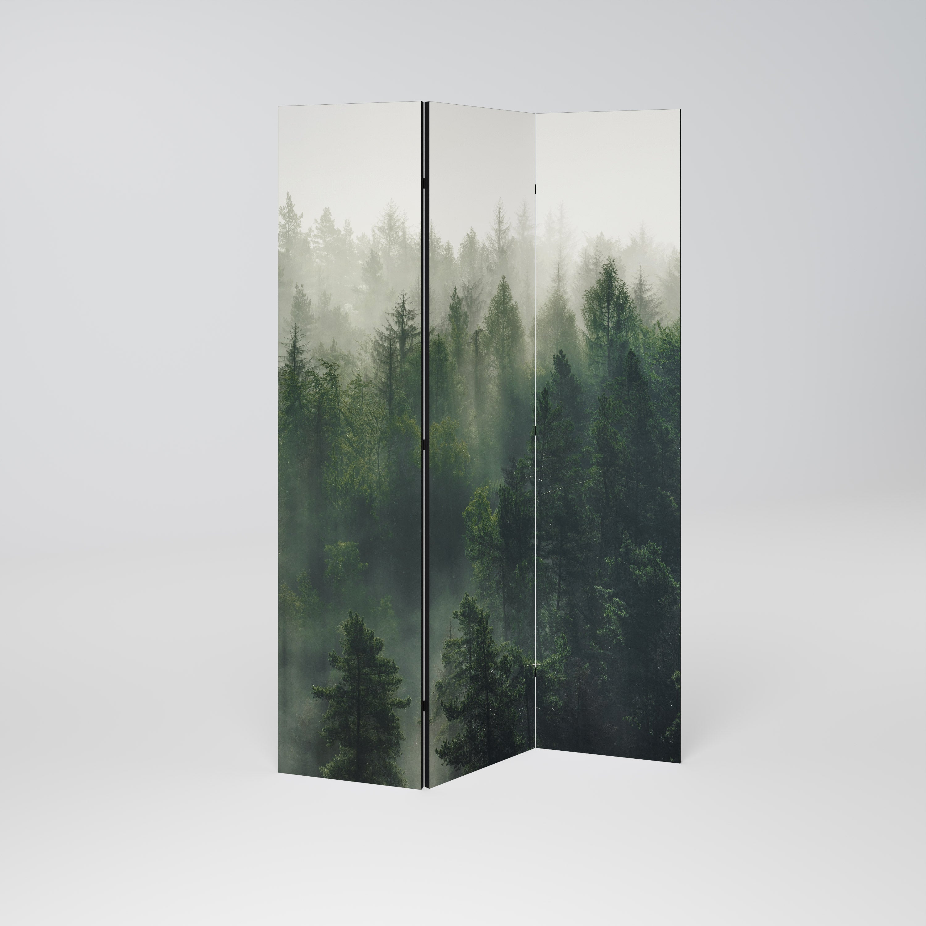 Dekorativer 3-teiliger Raumteiler MISTY FOREST