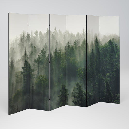 MISTY FOREST 6-teiliger Paravent