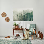 MISTY FOREST Selbstklebendes Horizontal-Poster