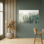 MISTY FOREST Selbstklebendes Horizontal-Poster