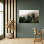 MISTY HIGHLANDS Selbstklebendes Horizontal-Poster