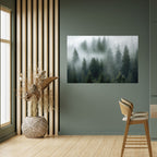 FOGGY CREST Selbstklebendes Horizontal-Poster