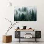 FOGGY CREST Selbstklebendes Horizontal-Poster