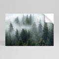 FOGGY CREST Selbstklebendes Horizontal-Poster