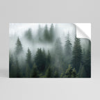 FOGGY CREST Selbstklebendes Horizontal-Poster