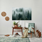 FOGGY CREST Selbstklebendes Horizontal-Poster