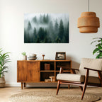 FOGGY CREST Selbstklebendes Horizontal-Poster