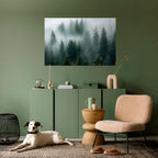 FOGGY CREST Selbstklebendes Horizontal-Poster