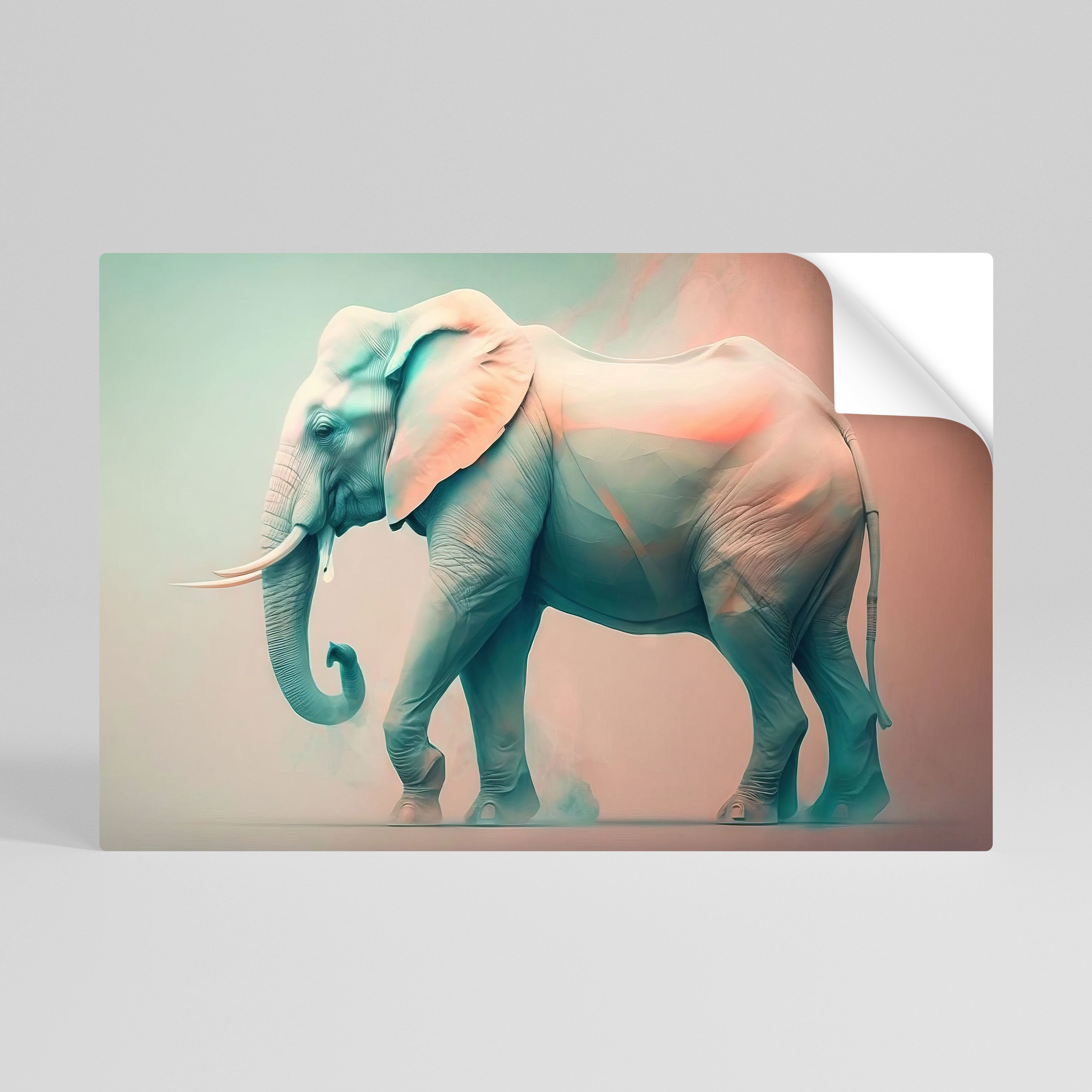 HOLO GIANT Selbstklebendes Horizontal-Poster