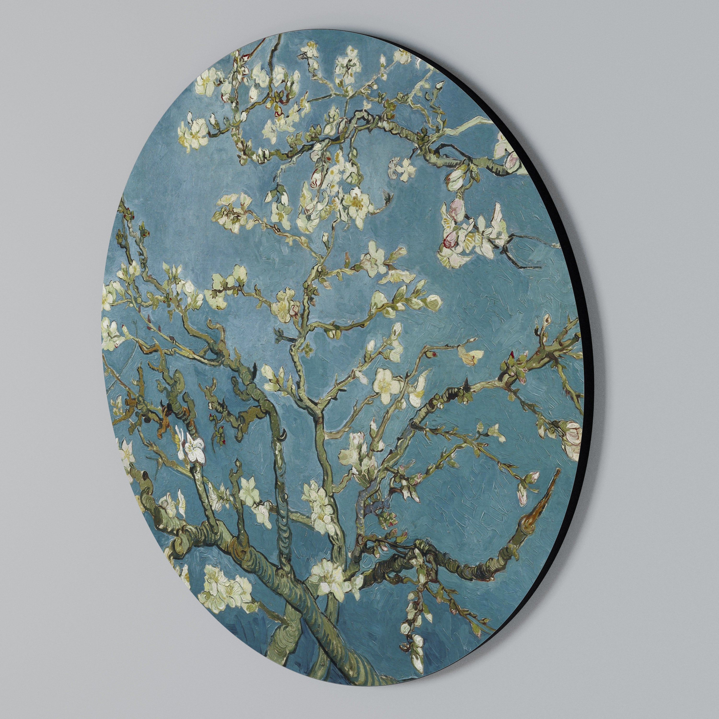 ALMOND BLOSSOM Rundes Wandbild