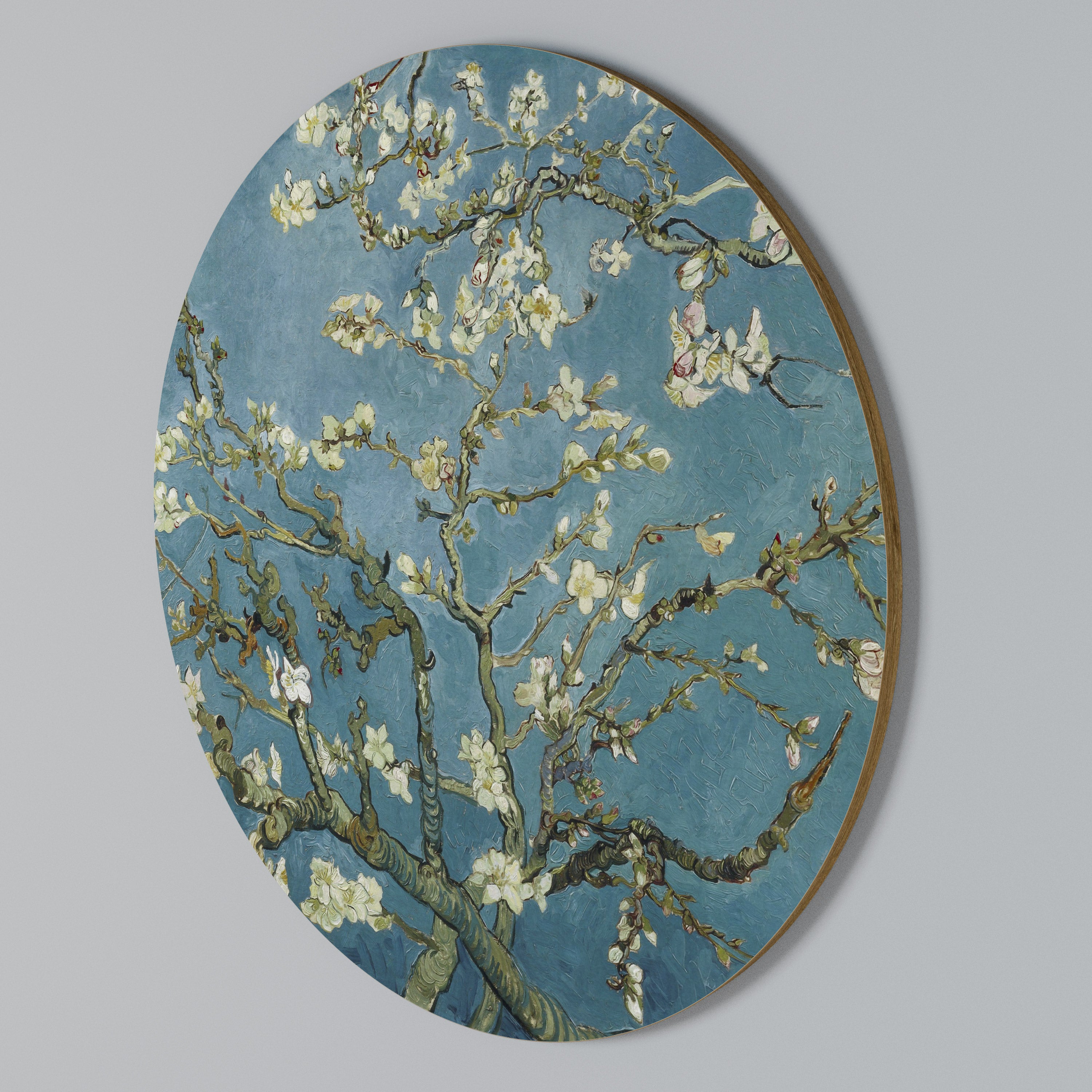 ALMOND BLOSSOM Rundes Wandbild