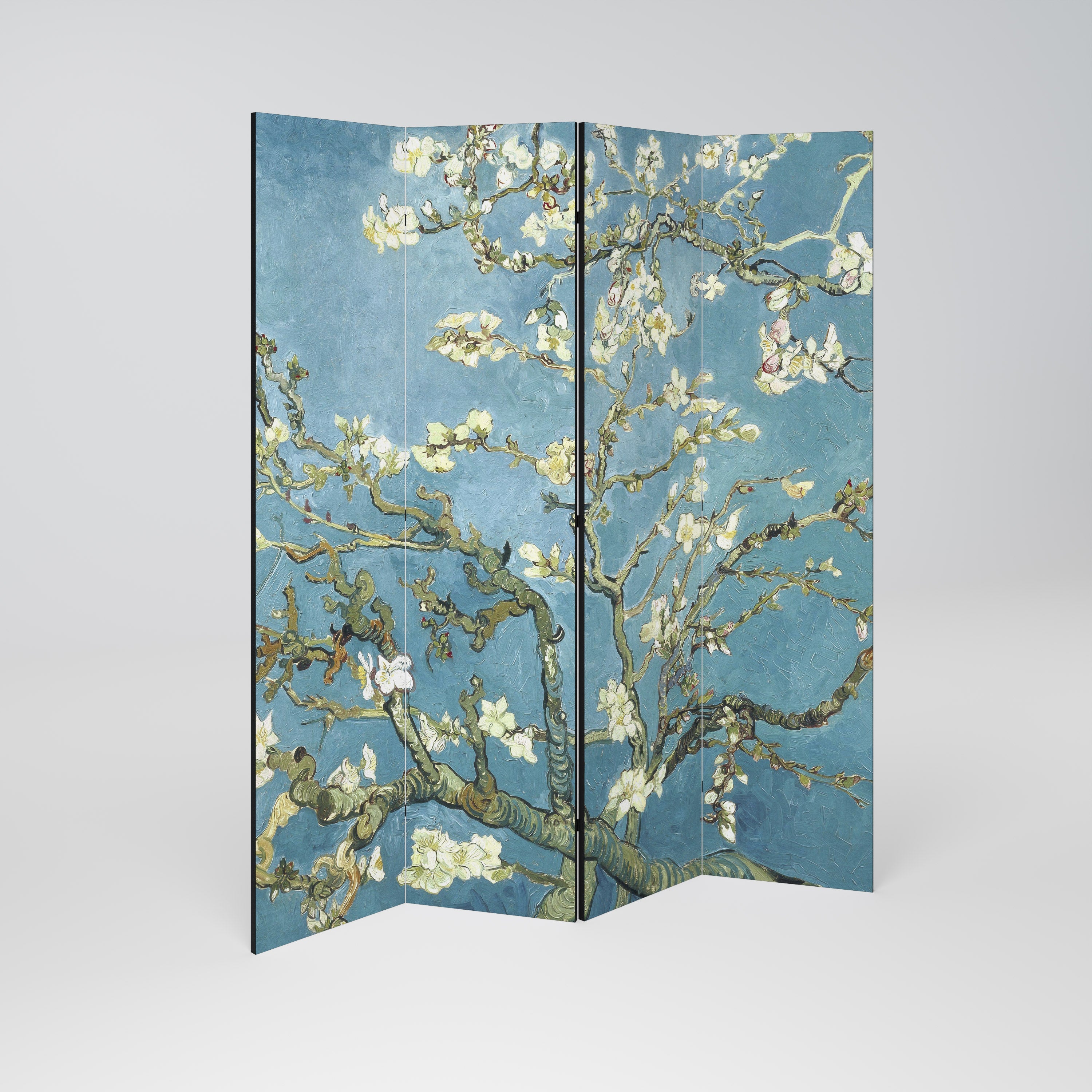 ALMOND BLOSSOM Decorative 4-Panel Room Divider